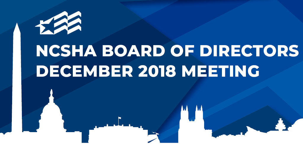 Board of Directors December 2018 Meeting