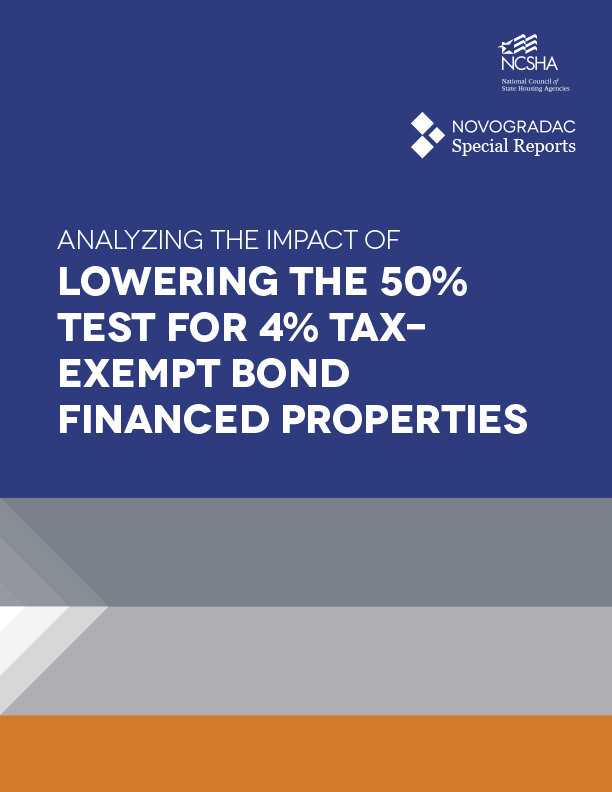 Lowering Bond Financing Threshold for 4 Percent Housing Credit Developments Could Result in Nearly 1.5 Million More Affordable Homes Over 10 Years