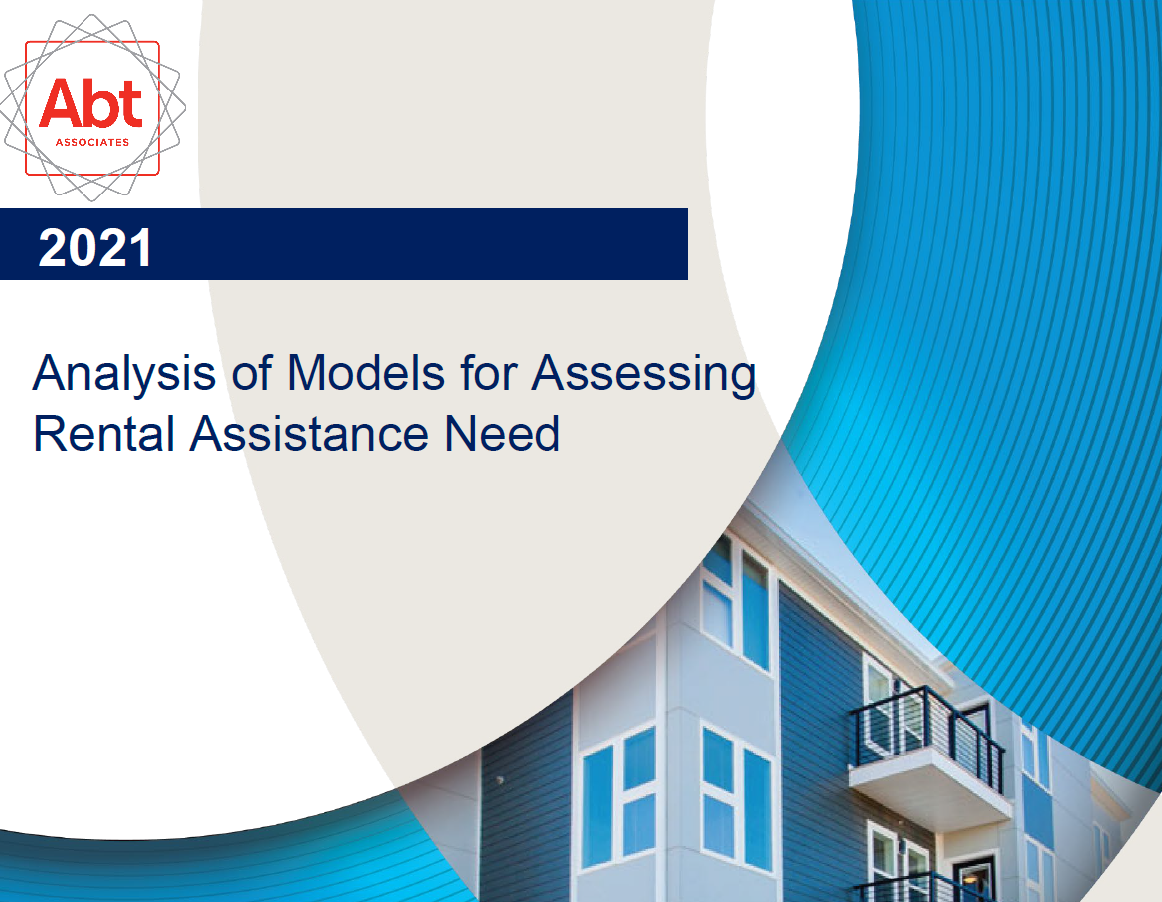 Analysis of Models for Assessing Rental Assistance Need