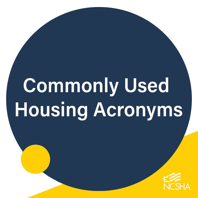 Commonly Used Housing Acronyms