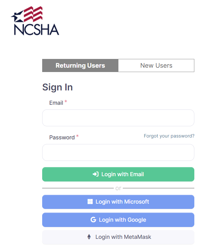 Insite Log-In Page