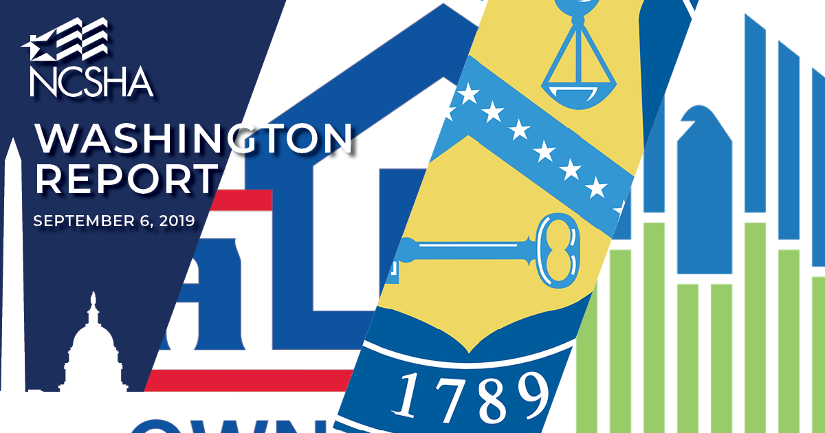 NCSHA Washington Report | September 6, 2019