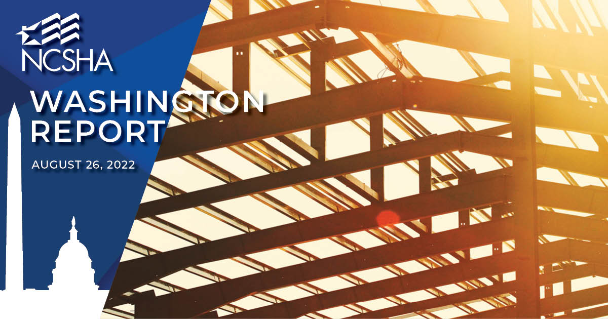 NCSHA Washington Report | August 26, 2022