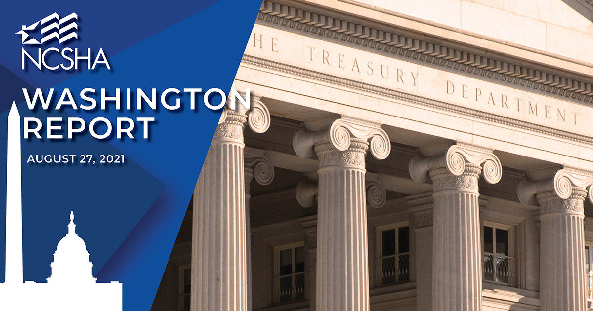 NCSHA Washington Report | August 27, 2021