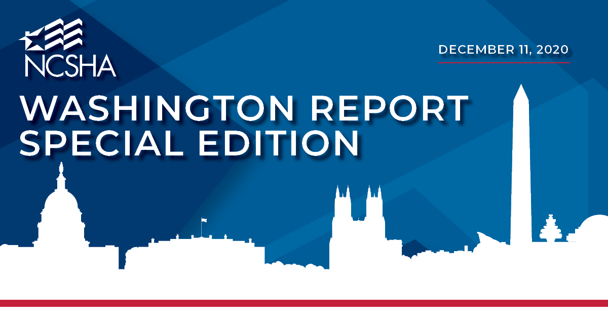 NCSHA Washington Report | SPECIAL EDITION | December 11, 2020