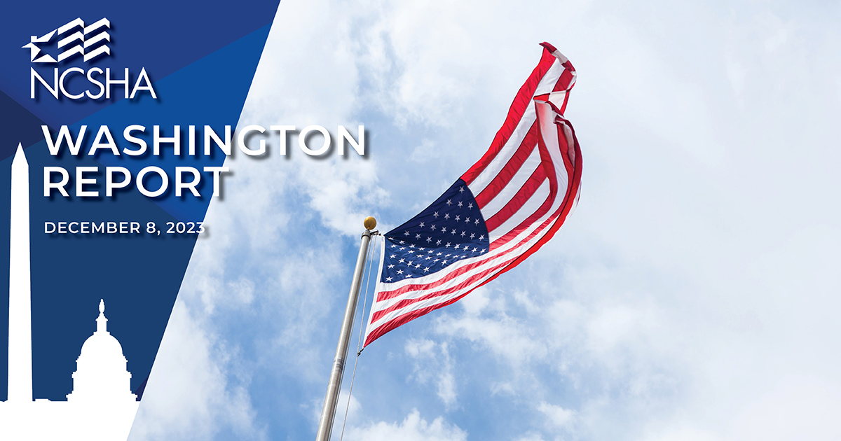 NCSHA Washington Report | December 8, 2023