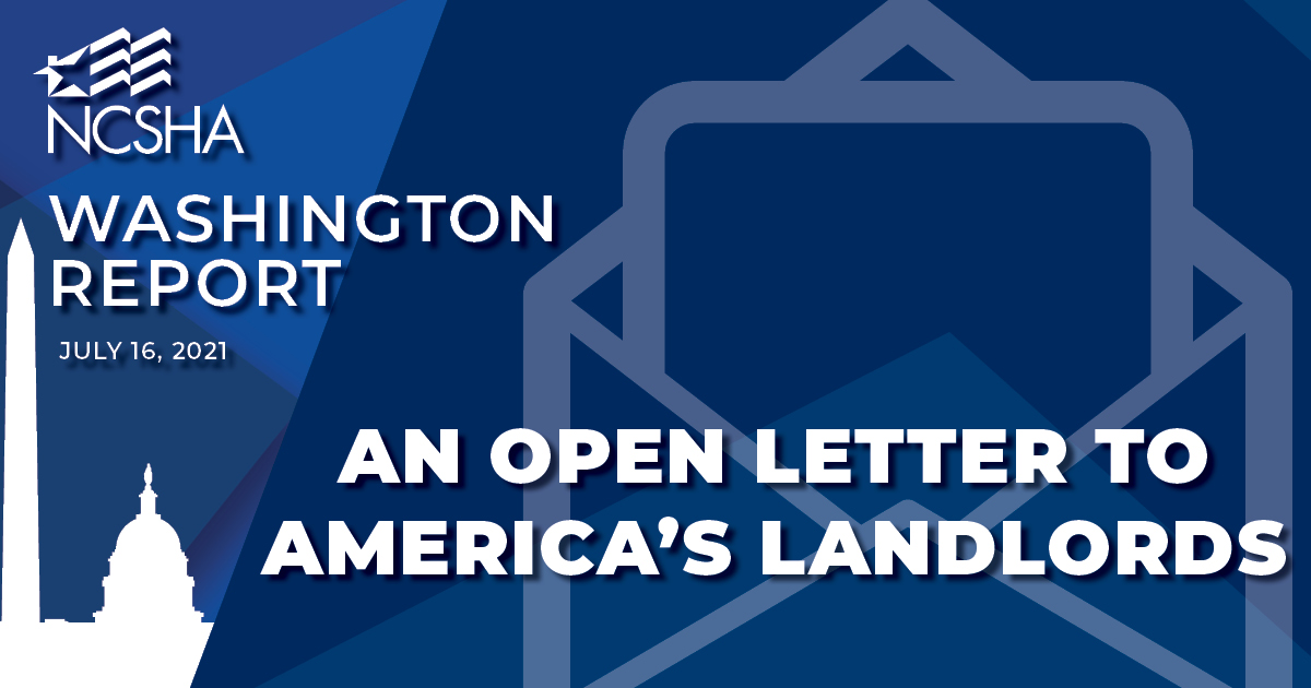 NCSHA Washington Report | July 16, 2021