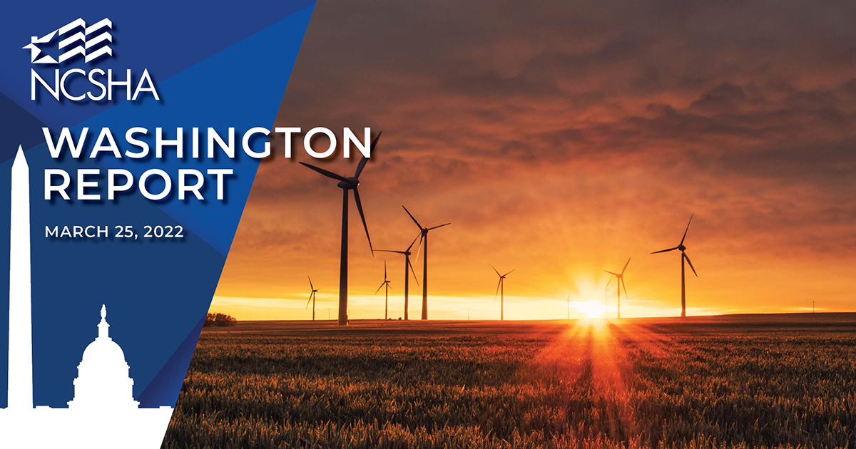 NCSHA Washington Report | March 25, 2022