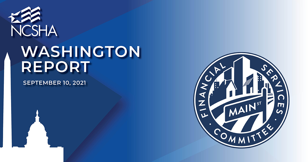 NCSHA Washington Report | September 10, 2021