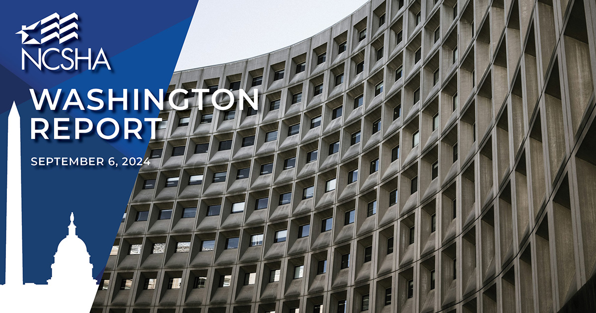 NCSHA Washington Report | September 6, 2024